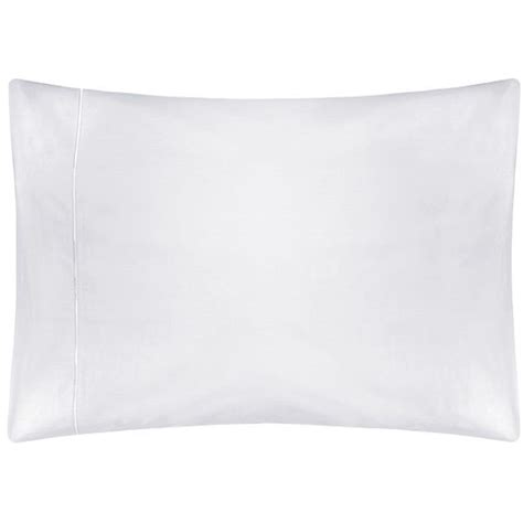 400tc Standard Pillowcase White Egyptian Cotton Sateen