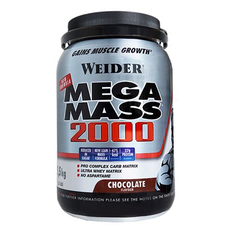 Mega Mass 2000 1 5Kg Weider Boteprote