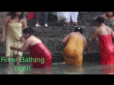 Sali Nadi Mela Swasthani Holy Bath In River Open Bath