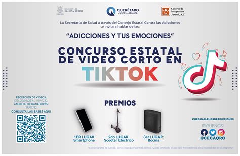 Invita Sesa Al Concurso Estatal De Video Corto En Tiktok Adicciones Y