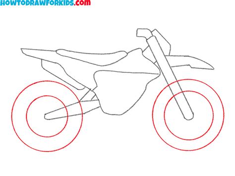 How To Draw A Dirt Bike Easy Drawing Tutorial For Kids