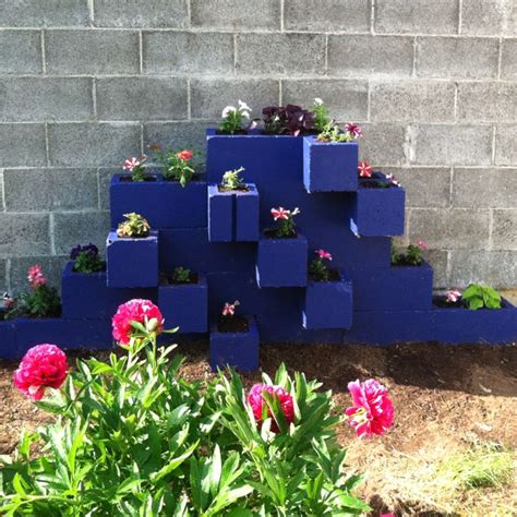 Pin By Heidi Friesen Wutzke On Outside Cinder Block Garden Cement