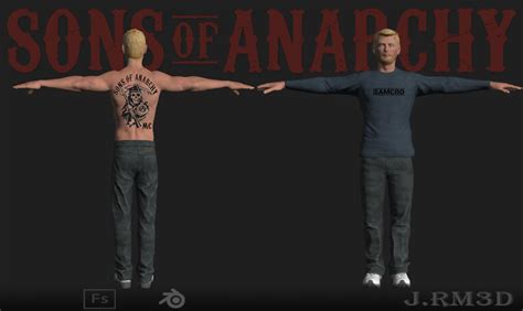 Artstation Jax Teller Model Sheet