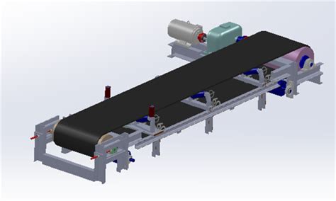 重型皮带输送机3d模型下载三维模型solidworks模型 制造云 产品模型