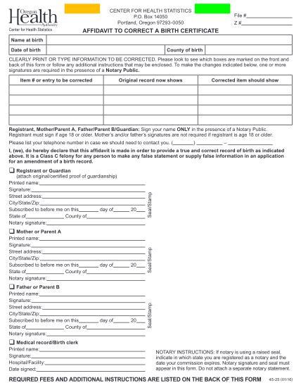 131 Affidavit Of Correction Free To Edit Download And Print Cocodoc