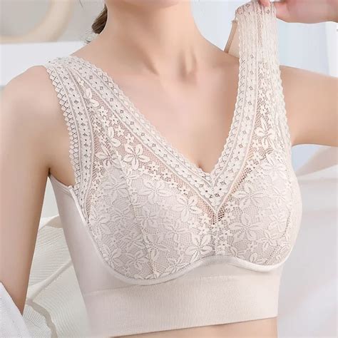 Sexy French Lace Lingerie Women Backless Wireless Bralette Woman Underwear Sports Unwired Bras