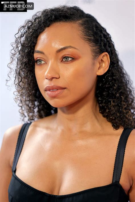 Logan Browning Sexy Seen Showing Off Her Hot Cleavage At The Hollywood