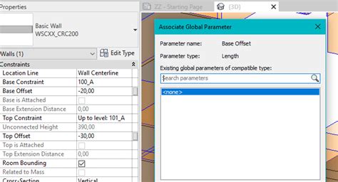 Assign Global Parameters To Wall Base Offset Revit Dynamo