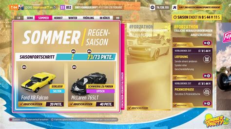 Forza Horizon 5 Serie 23 Sommer Regen Season Festivalspielliste