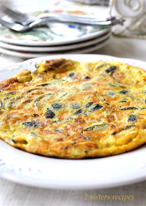 Mom S Zucchini Omelet 2 Sisters Recipes By Anna And Liz