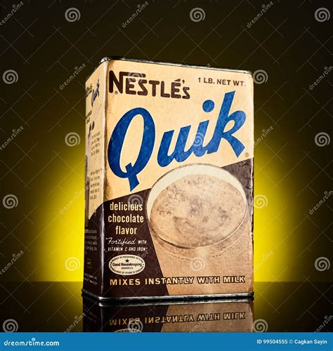 Nesquik Vintage Tin Box Editorial Image Image Of Container 99504555