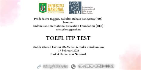 Program Studi Sastra Inggris Bekerja Sama Dengan Iief Membuka