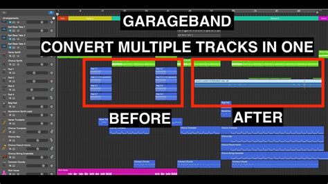 Garageband Create Stems Combine Multiple Tracks Into One Single