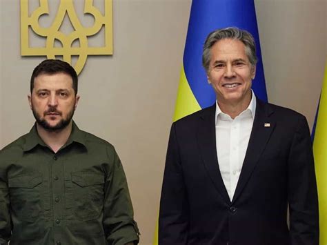 Zelensky Blinken Meet On Us Assistance For Ukraine