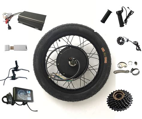 Buy Qs 3000w 150mm Dropout Rear Wheel Electric Bike Conversion Kit 72v 80a Sine Wave