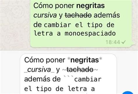 WhatsApp El Truco Para Escribir En Negrita En Cursiva Y Tachado