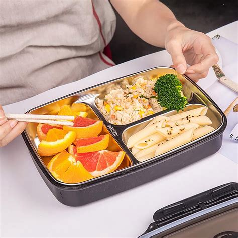 DGOO Microwave Lunch Box Japanese Wood Bento Box 2 Layer Container