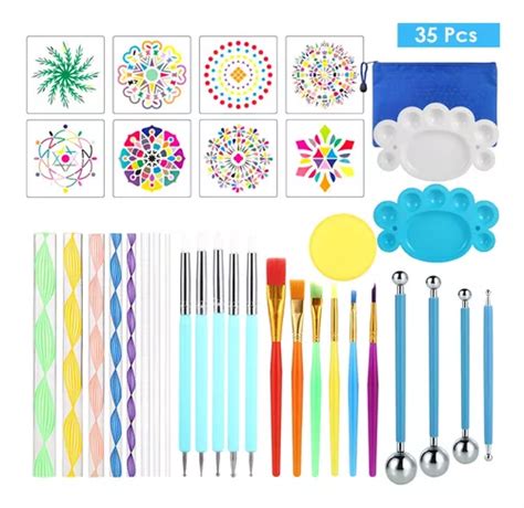 Kit De Herramientas Para Pintar Mandalas Piezas Meses Sin Intereses