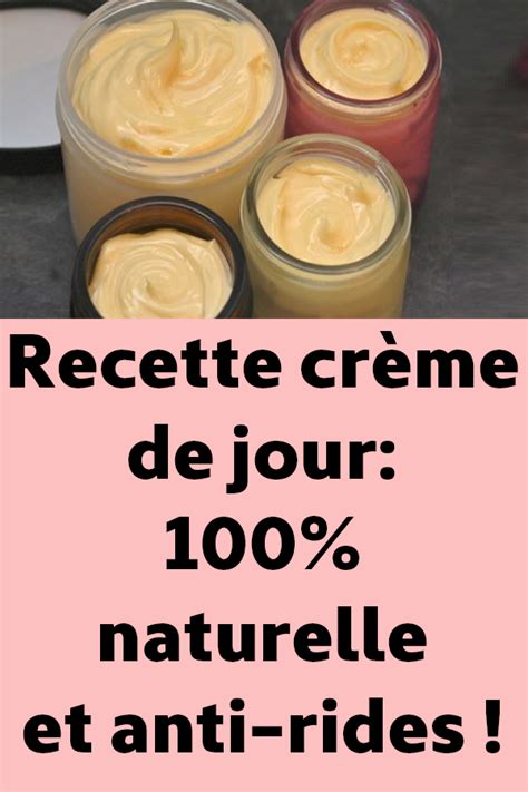 Recette Cr Me De Jour Naturelle Et Anti Rides Cr Me Visage