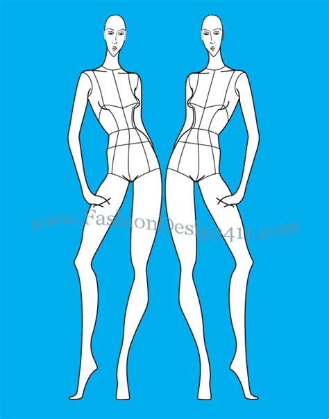 Womens Croquis Fashiondesign411