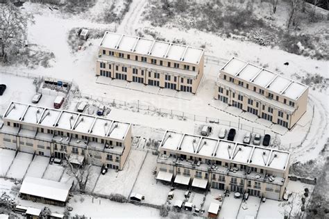 Werneuchen Aus Der Vogelperspektive Winterluftbild Neubau Wohngebiet