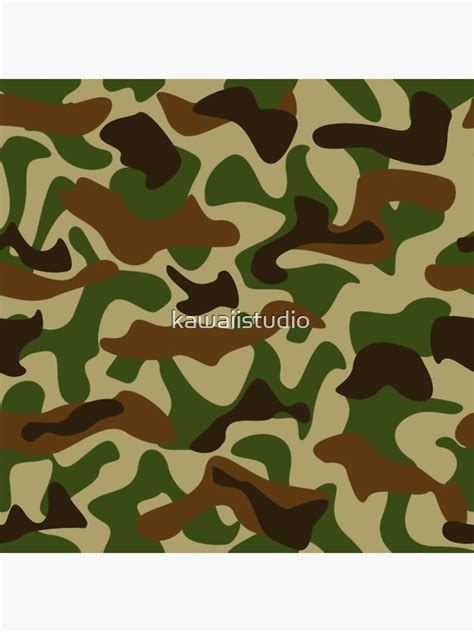 Camouflage Sticker By Kawaiistudio Redbubble