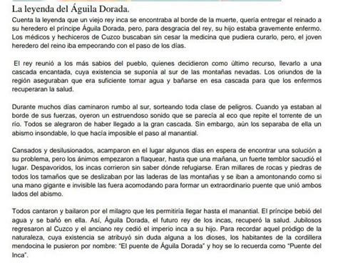 La leyenda del águila dorada A Qué pueblo creó esta leyenda B Cómo