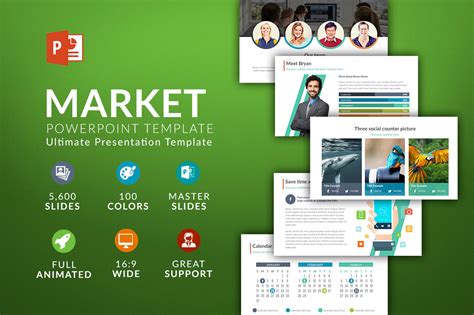 Market Powerpoint Template ~ Presentation Templates ~ Creative Market