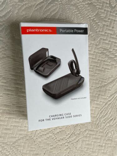 Plantronics Voyager 5200 Bluetooth Headset Charge Case Black 17229150652 Ebay