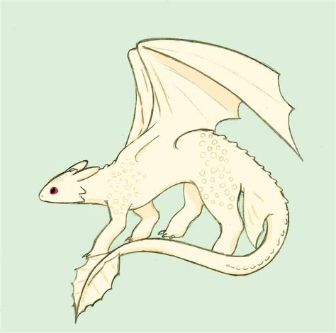 Albino Night Fury by kiwi-bat on DeviantArt