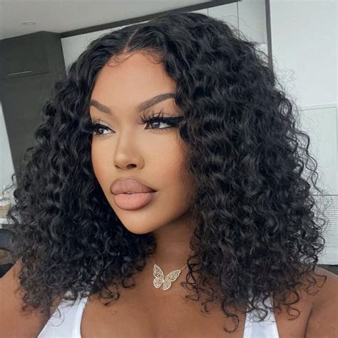 Wigfever Beginner Friendly Wear Go Wig Water Wave 180 Density Glueless Bob Wigs Wigfever