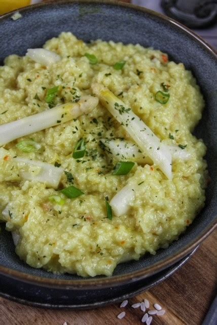 Cremiges Spargel Risotto Genusswerke