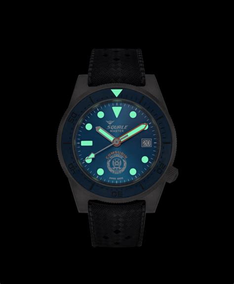 Squale All Titanium Master X Palombari Del Comsubin Mastergos Watch