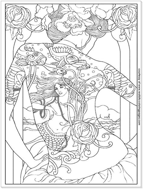 Tattoo Design Adults Coloring Pages Designs Coloring Books Cool