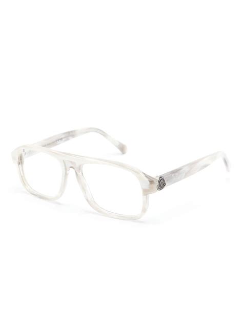 Moncler Eyewear Ml5198 001 Square Glasses Farfetch