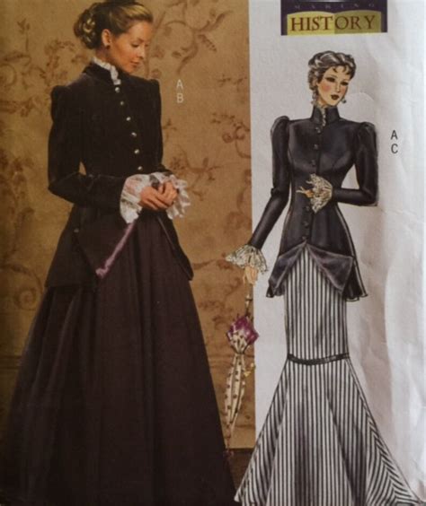 Vintage Making History Victorian Walking Suit Hobble Skirt Etsy