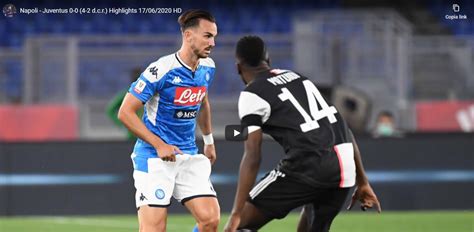 Finale Coppa Italia Napoli Juventus 0 0 4 2 Dcr Gol E Highlights