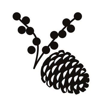 Pine Cone Silhouette at GetDrawings | Free download