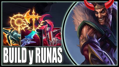 La MEJOR BUILD y RUNAS para DRAVEN campeón de league of legends