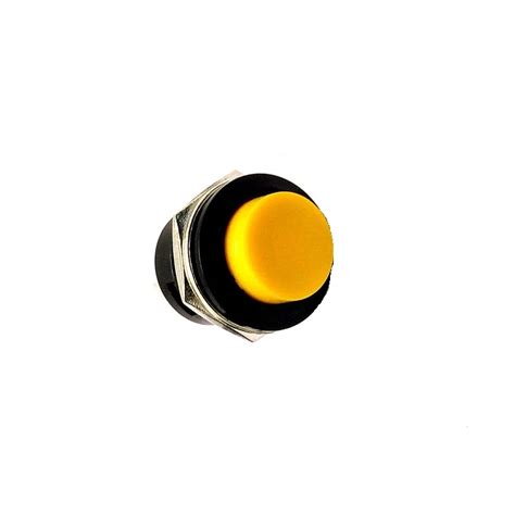 Yellow R13 507 16mm 2pin Momentary Self Reset Round Cap Push Button Switch Zbotic