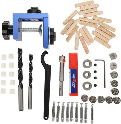 Kit de gabarit de cheville pour le travail du bois 47 pièces Kit de