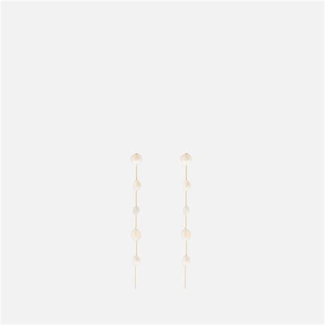 Cult Gaia Atum Brass And Freshwater Pearl Earrings Coggles