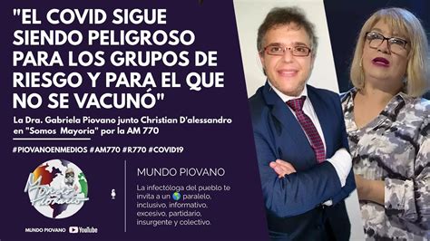 Dra Piovano El Covid Sigue Siendo Peligroso Para Los Grupos De