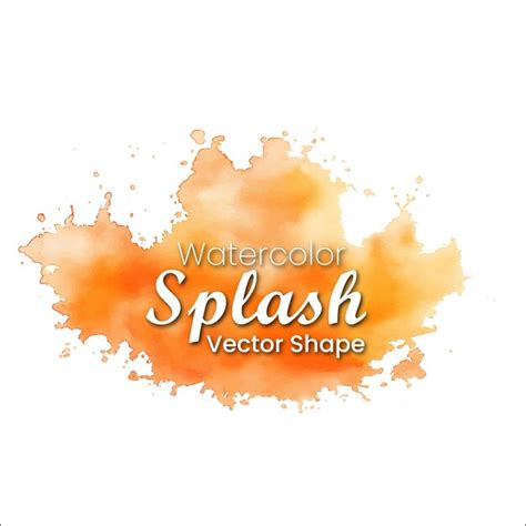 Premium Vector Colorful Watercolor Splash Vector Shape For Banner Tag Label