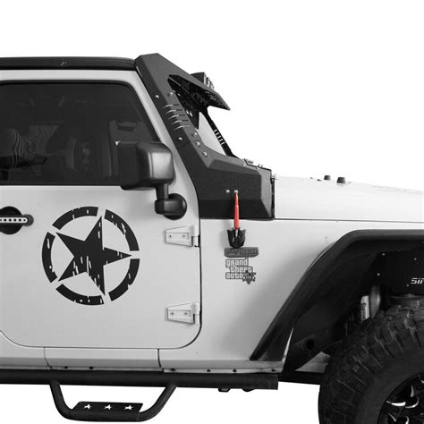 Fit 2007 2018 Jeep Wrangler Jk Mad Windshield Frame Black Steel Guard