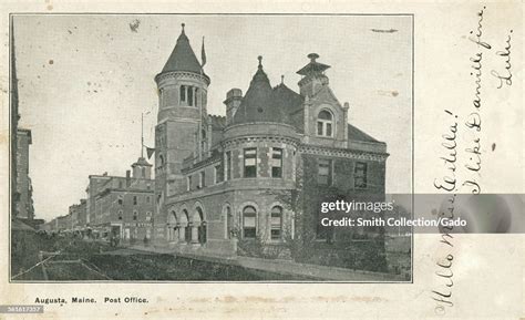 Augusta, Maine, Post Office, 1906. News Photo - Getty Images