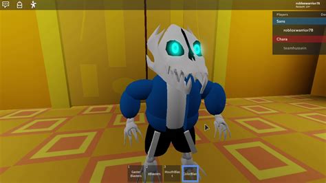 Roblox Gaster Blaster Sans Sans Vs Chara By Oyunklavuzu Youtube