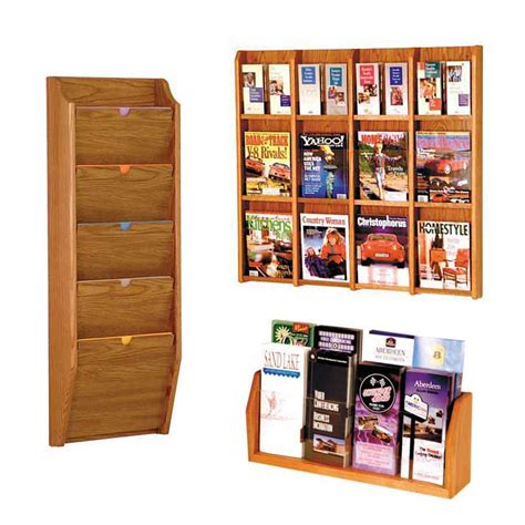 Wooden Mallet Literature Magazine Racks Worthington Direct