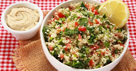 Tabbouleh And Hummus Bowl 15 Minutes Recipe