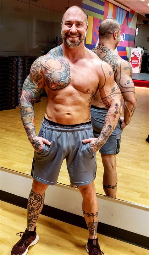 Pin By Nathan Reyes On Inked Skin Handsome Older Men Muscle Fitness